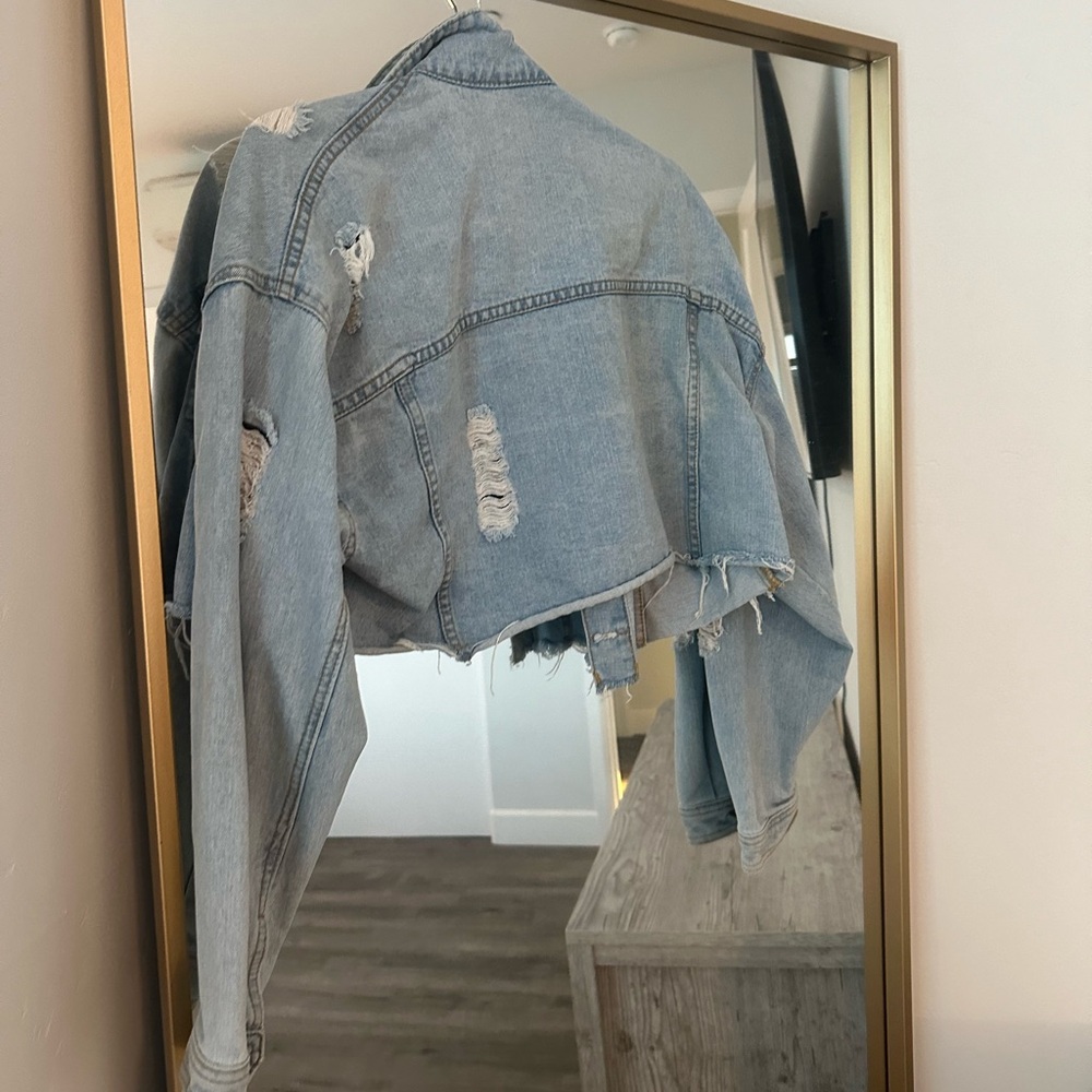 Distressed Denim Jacket - Picture 3 of 4